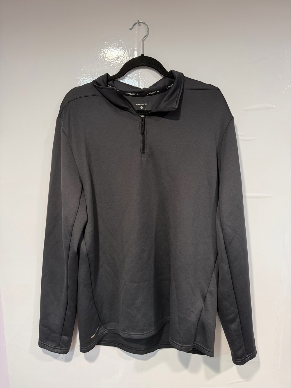 Men's Grey Layer8 Quarter-Zip Performance Sweater
